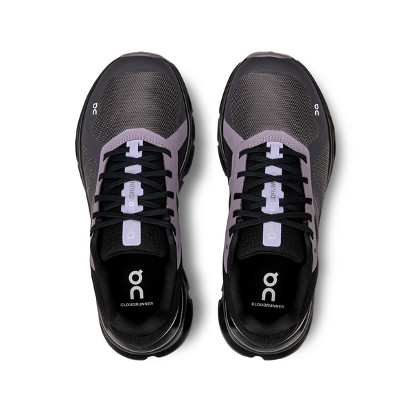 On Women's Cloudrunner Running Shoes - Iron/Black