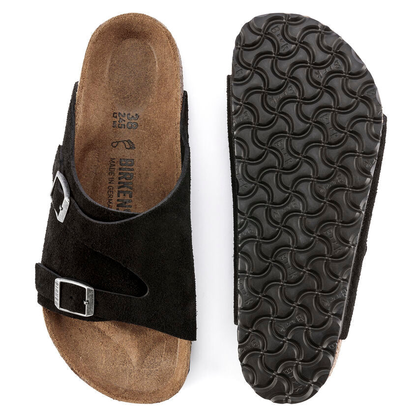 Birkenstock Unisex Zurich Sandals - Black Suede