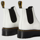 Dr. Martens Women's 2976 Quad Leather Platform Chelsea Boots - White