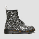 Dr. Martens Women's 1460 Leopard Smooth Leather Lace Up Boots - Gunmetal