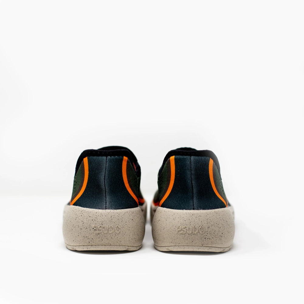 Psudo Men's Racer Slip-Resistant Shoes Made in USA - Black/Olive