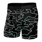 SAXX Men's Roast Master Mid-Weight Boxer Brief Underwear - Get Out Camo Fd Black
