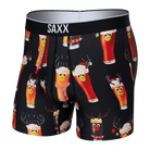 SAXX Men's Volt Breathable Mesh Boxer Brief - Reinbeer- Black