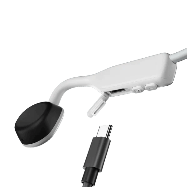 Shokz OpenMove Open-Ear Wireless Headphones - White